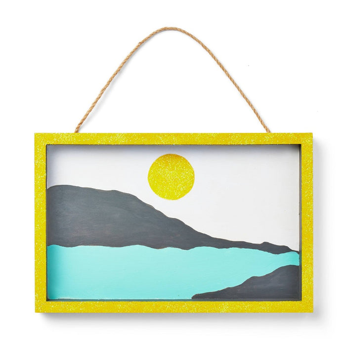 DIY Blank Rectangle Hanging Sign Unfinished Craft - Mondo Llama