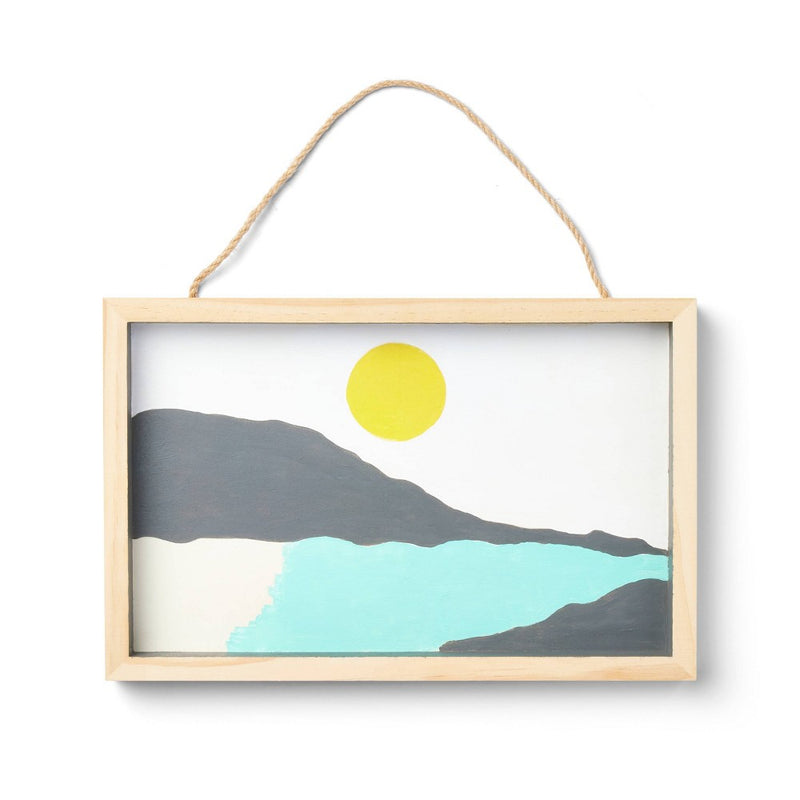 DIY Blank Rectangle Hanging Sign Unfinished Craft - Mondo Llama