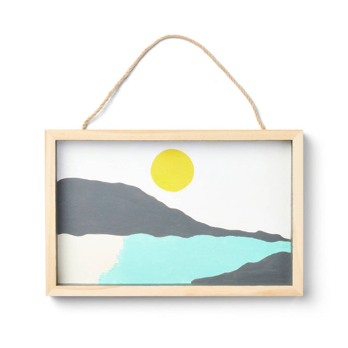 DIY Blank Rectangle Hanging Sign Unfinished Craft - Mondo Llama