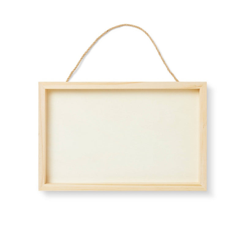 DIY Blank Rectangle Hanging Sign Unfinished Craft - Mondo Llama