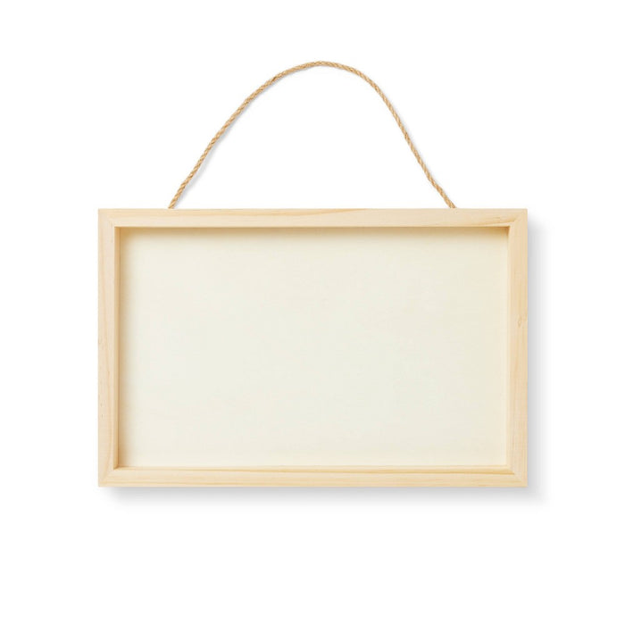 DIY Blank Rectangle Hanging Sign Unfinished Craft - Mondo Llama