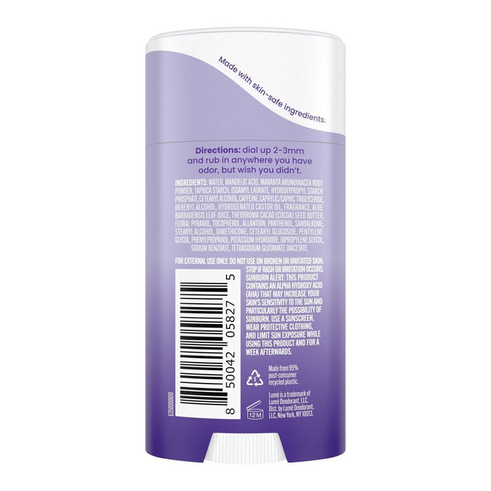 Lume Whole Body Women's Deodorant - Invisible Cream Stick - Aluminum Free - Soft Powder Scent - 2.2oz