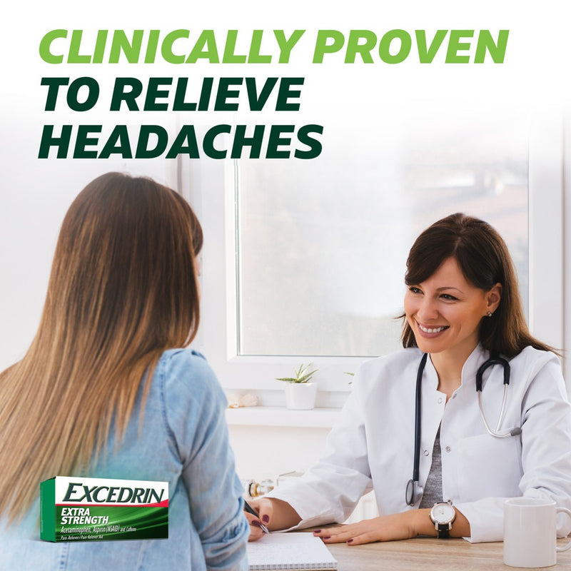 Excedrin Extra Strength Pain Reliever Caplets - Acetaminophen/Aspirin (NSAID) - 100ct