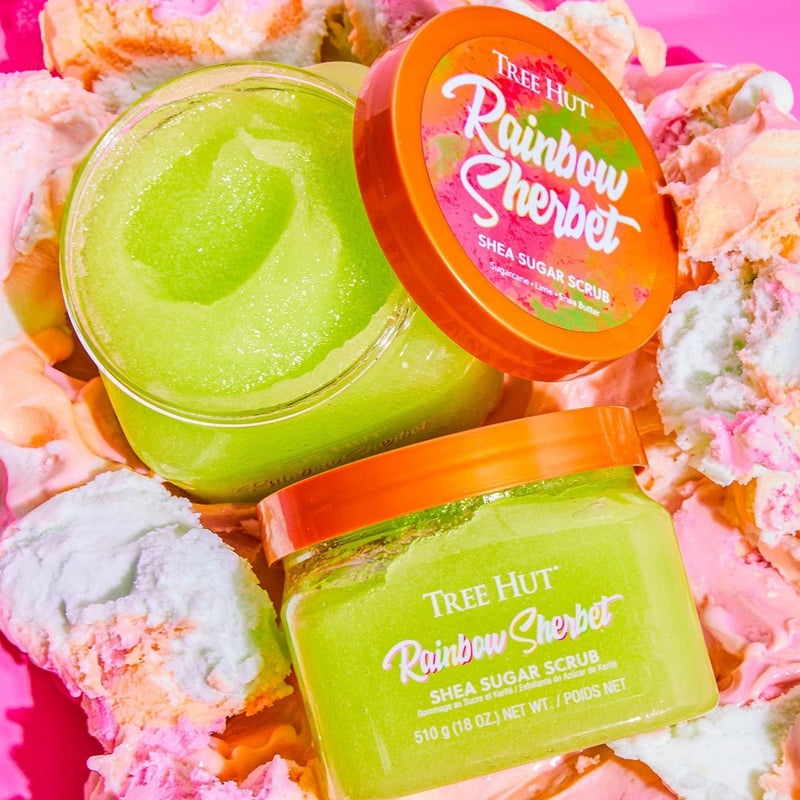 Tree Hut Rainbow Sherbet Shea Sugar Body Scrub - 18oz