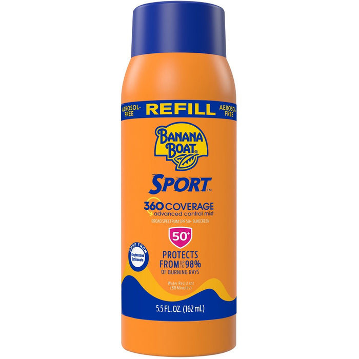 Banana Boat Sport 360 Coverage Advanced Control Mist Sunscreen Refill - SPF 50 - 5.5 fl oz