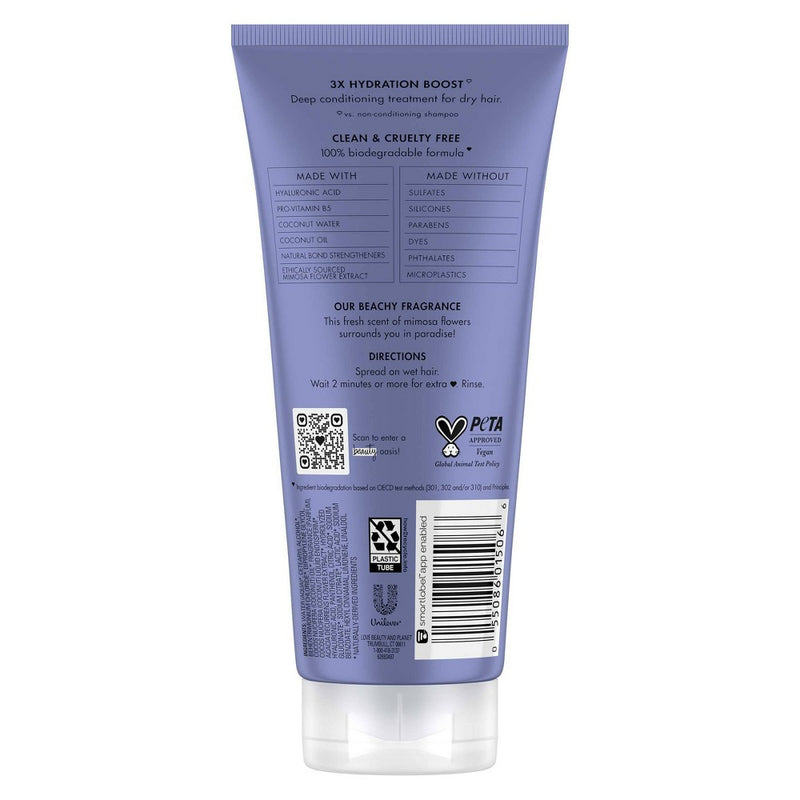 Love Beauty and Planet Coconut Water & Mimosa Flower Hair Mask Deep Conditioning Treatment - 6oz
