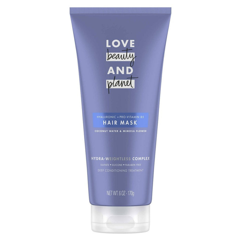 Love Beauty and Planet Coconut Water & Mimosa Flower Hair Mask Deep Conditioning Treatment - 6oz