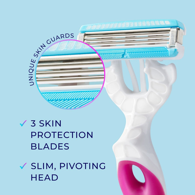 Schick Women's Hydro Silk Pubic Disposable Razor - Trial Size - 3ct
