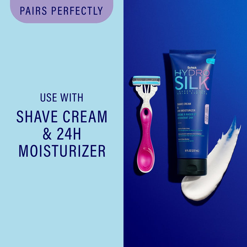 Schick Women's Hydro Silk Pubic Disposable Razor - Trial Size - 3ct