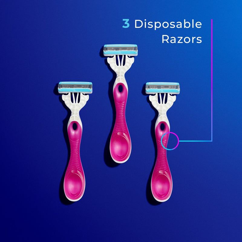 Schick Women's Hydro Silk Pubic Disposable Razor - Trial Size - 3ct