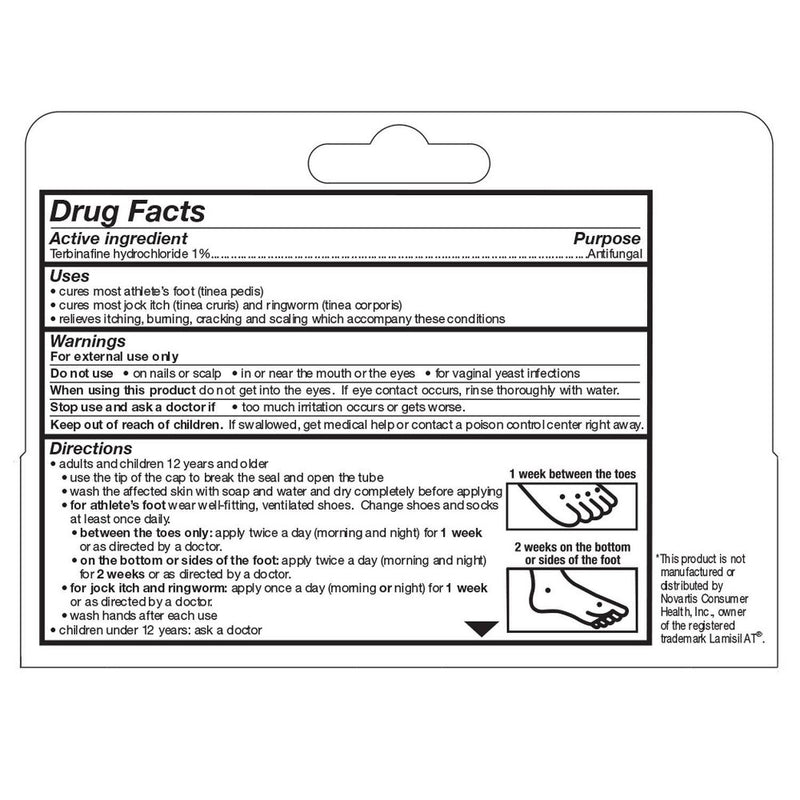 Athletes Foot Terbinafine Hydrochloride Antifungal Cream - 1oz - up & up