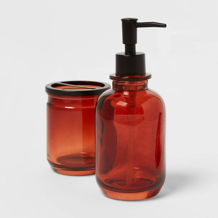 Apothecary Toothbrush Holder Amber - Threshold