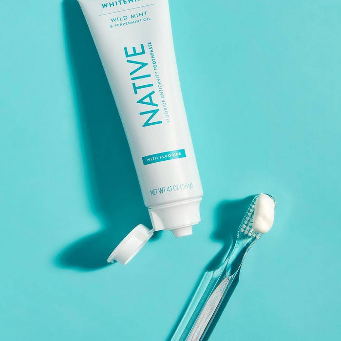 Native Premium Whitening Wild Mint & Peppermint Oil Fluoride Toothpaste DEC 2025