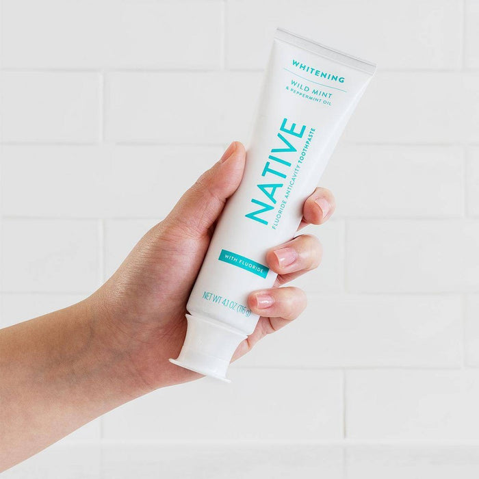 Native Premium Whitening Wild Mint & Peppermint Oil Fluoride Toothpaste DEC 2025