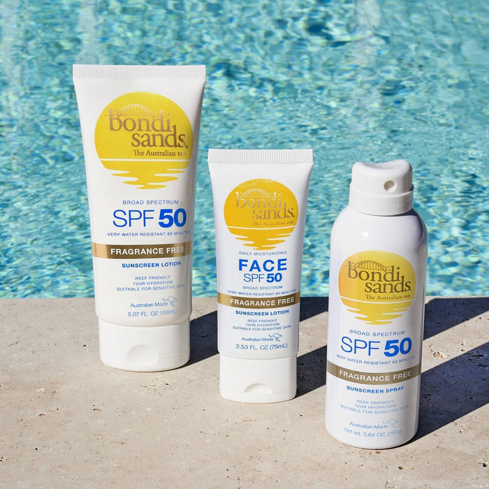 Bondi Sands Sunscreen Fragrance Free Face Lotion - SPF 50 - 2.53 fl oz
