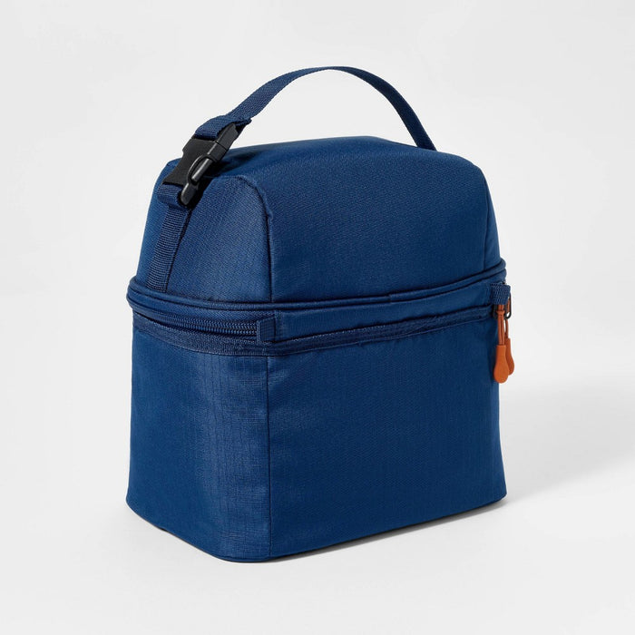 Dual-Compartment Lunch Bag Navy - Embark?