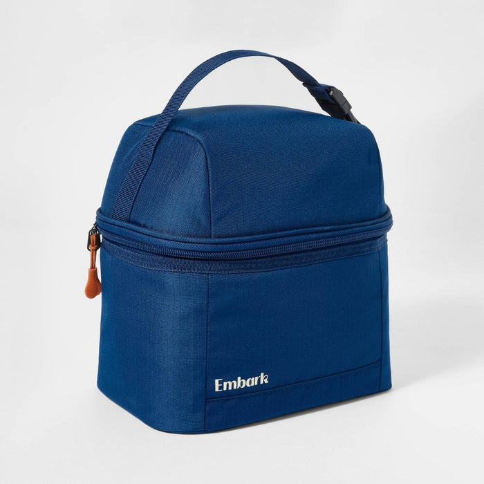 Dual-Compartment Lunch Bag Navy - Embark?