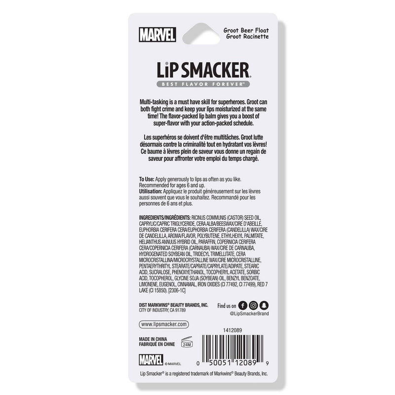 Lip Smacker Guardians of the Galaxy Lippy Pal Lip Balm - Groot Beer Float - 0.14oz