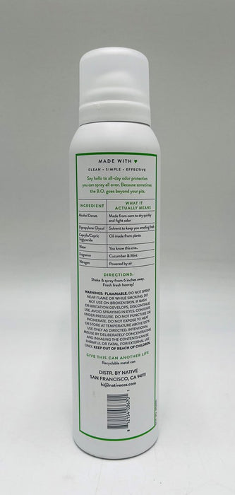 Native Deodorant & Body Spray - Cucumber & Mint - Aluminum Free - 3.5 oz