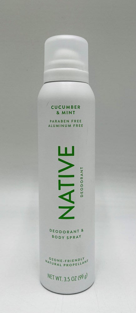 Native Deodorant & Body Spray - Cucumber & Mint - Aluminum Free - 3.5 oz