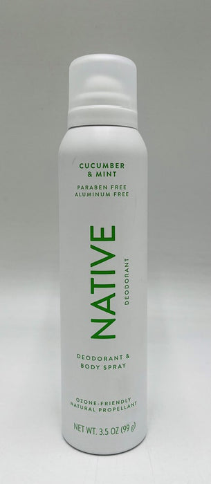 Native Deodorant & Body Spray - Cucumber & Mint - Aluminum Free - 3.5 oz