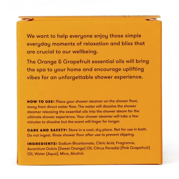 anihana Aromatherapy Essential Oil Orange Crush Grapefruit Shower Steamer - 1.76oz