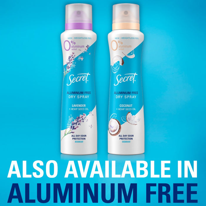 Secret Dry Spray Antiperspirant Deodorant - Waterlily and Argan Oil - 4.1oz