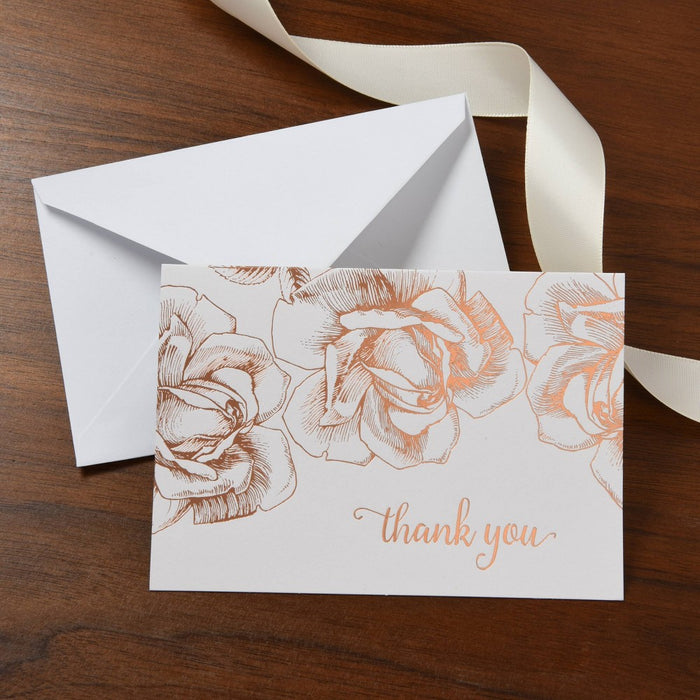 40ct Thank You Floral Note Cards