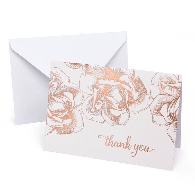 40ct Thank You Floral Note Cards