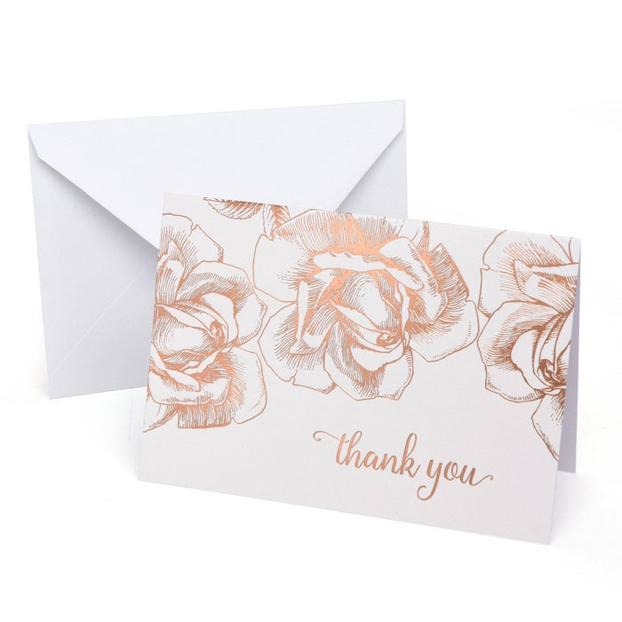 40ct Thank You Floral Note Cards