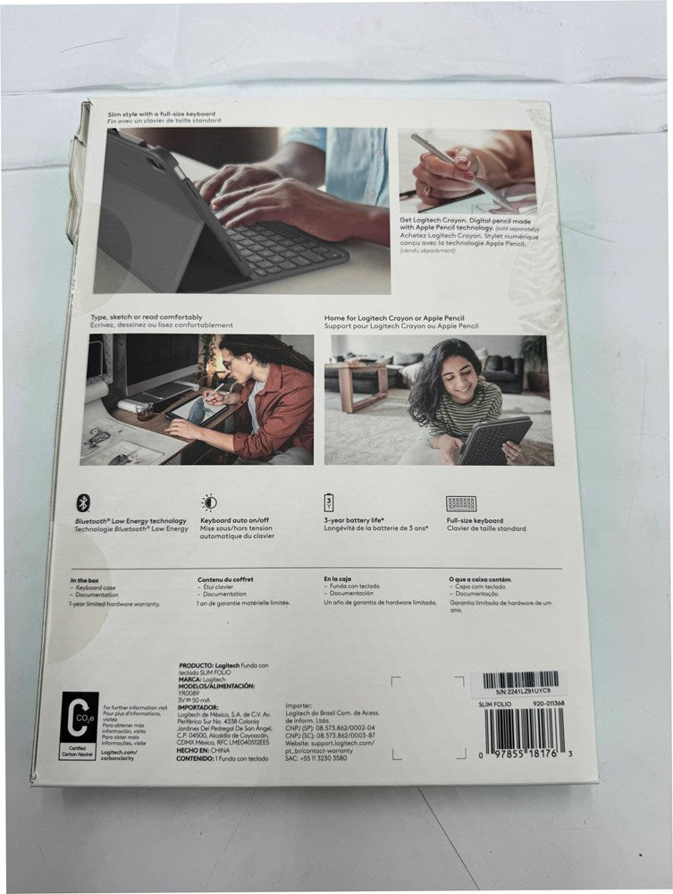 Slim Folio for iPad 10.9-inch (10th generation) - Oxford Gray