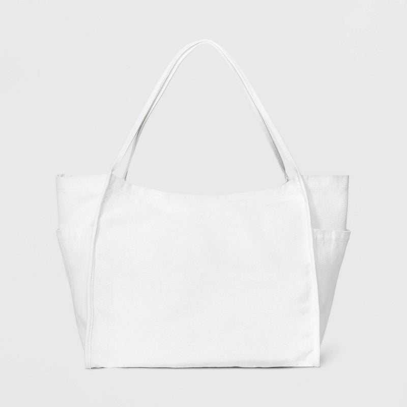 Large Tote Handbag - Wild Fable Cream Denim