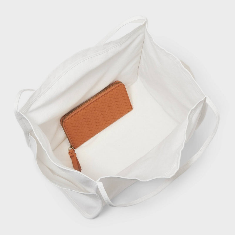 Large Tote Handbag - Wild Fable Cream Denim