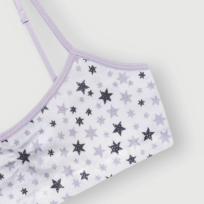 Hanes Girls' 2pk Seamless Pullover Bra - Purple L