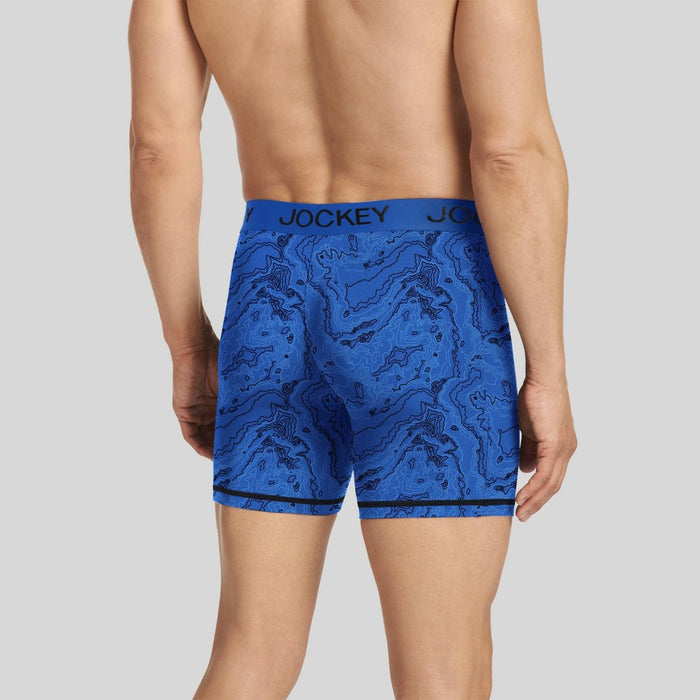 Jockey Generation Men's Microfiber Stretch 3pk Boxer Briefs - Blue L