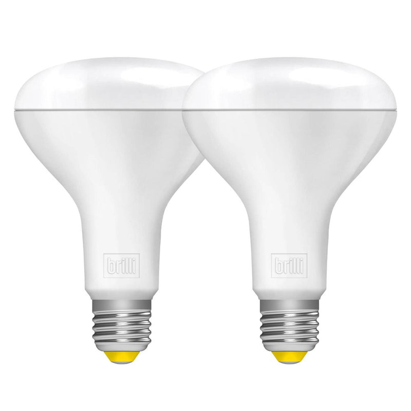 Brilli 2pk BR30 65W Wind Down Relaxing Dimmable LED Flood Bulbs White