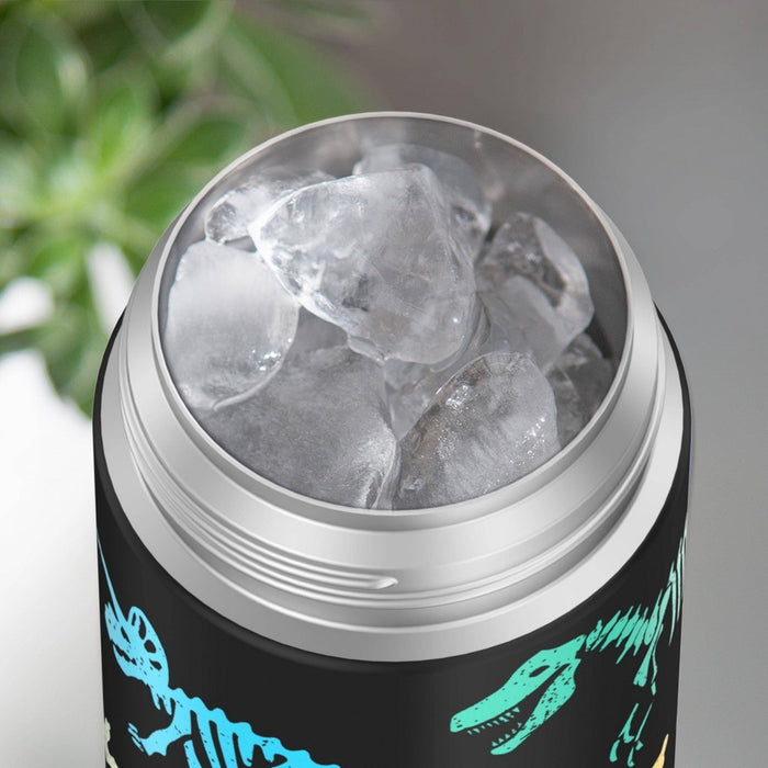 Thermos 12oz FUNtainer Water Bottle with Bail Handle - Glow in the Dark Dino