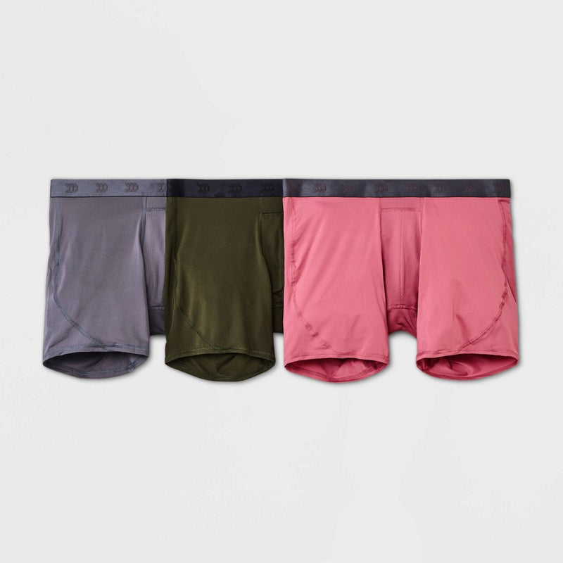 Men's Jersey Mesh 3pk Boxer Briefs - All in Motion Olive Green XL