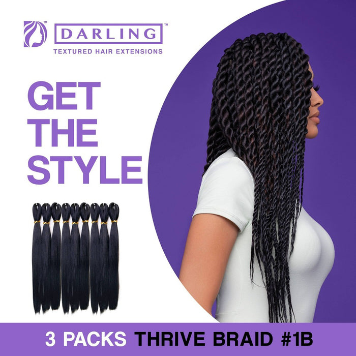 Darling Thrive Braids #1B - 3ct