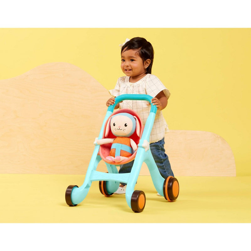 B. play Toy Stroller & Plush Bunny Happy Strolling