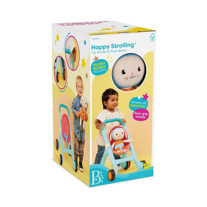 B. play Toy Stroller & Plush Bunny Happy Strolling