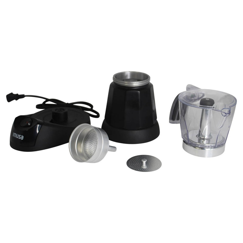 IMUSA Aluminum Espresso Maker Black