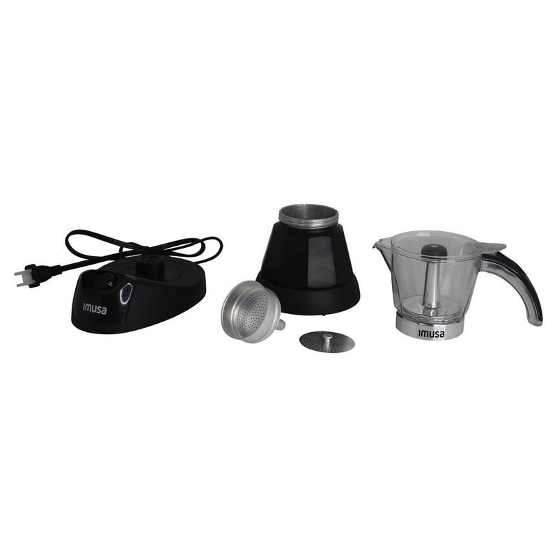 IMUSA Aluminum Espresso Maker Black