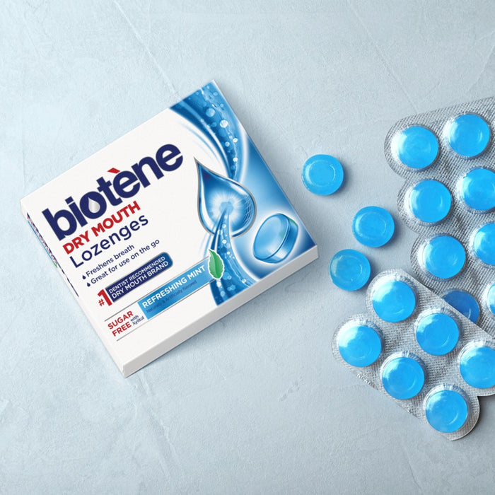 1 PACKBiotene Dry Mouth Lozenges for Fresh Breath Refreshing Mint - 27ct