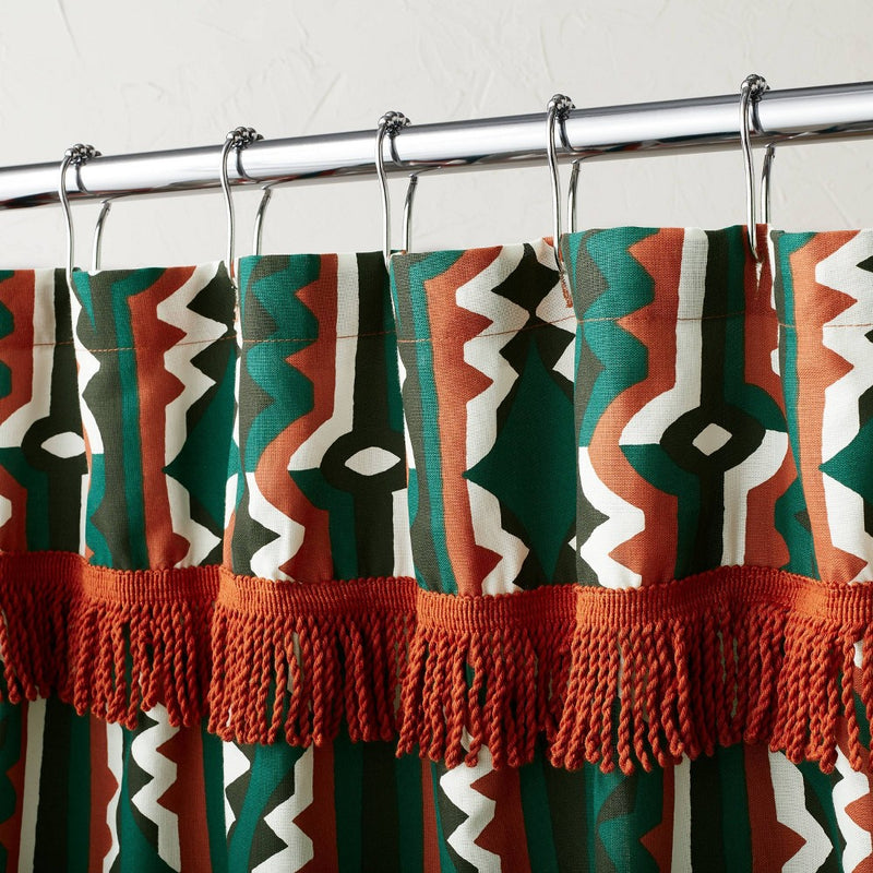 Profil Shower Curtain Green - Opalhouse designed with Jungalow