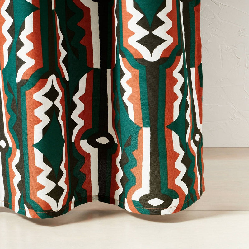 Profil Shower Curtain Green - Opalhouse designed with Jungalow