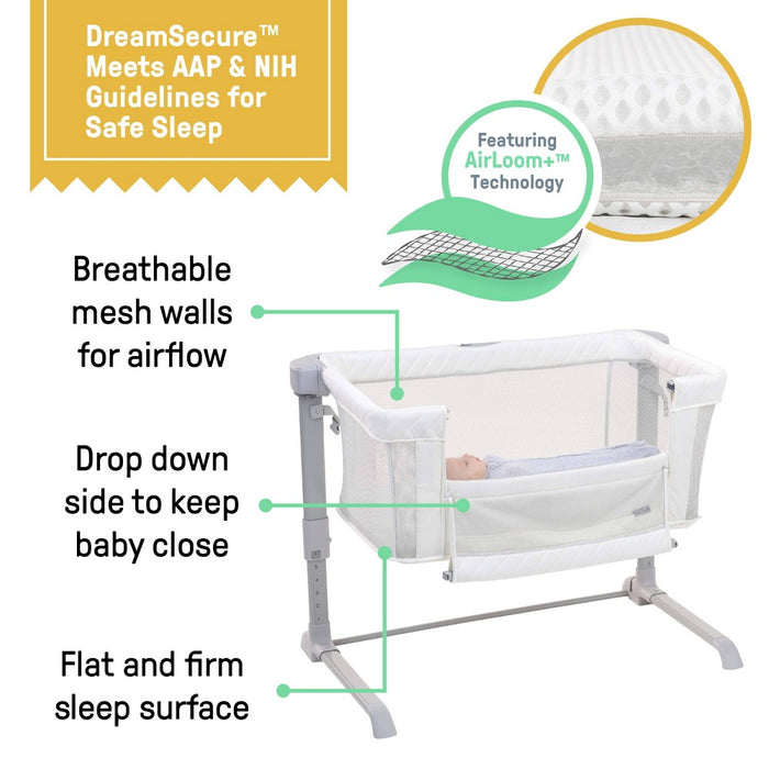 SwaddleMe DreamSecure 2-in-1 Co-Sleeping Bassinet - 0-5Months - Cream