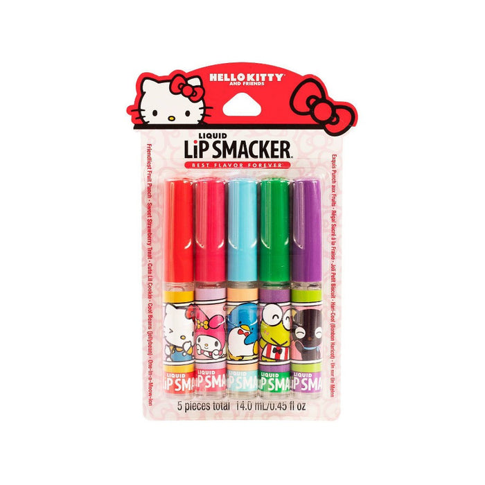 Lip Smacker Hello Kitty Liquid Lip Makeup Party Pack - Dark Pink - 0.45 fl oz/5pc