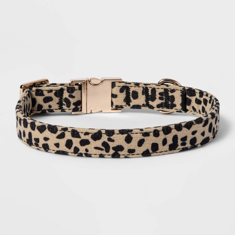 Animal Print with Metal Buckle Dog Collar - L - Boots & Barkley