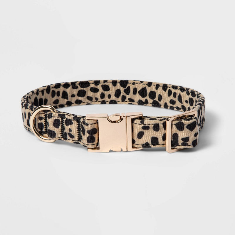 Animal Print with Metal Buckle Dog Collar - L - Boots & Barkley